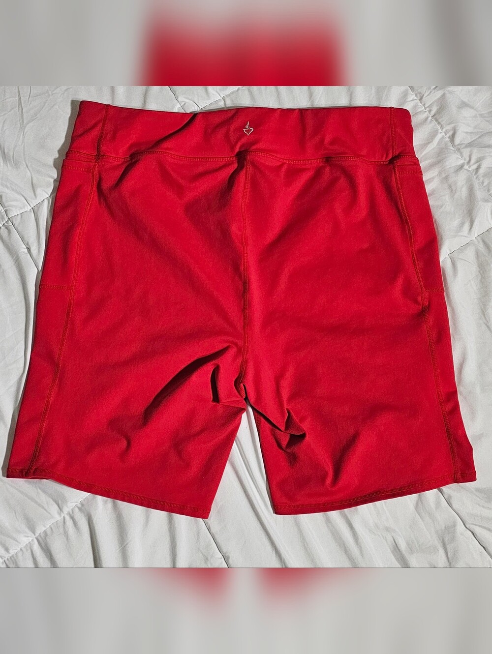 Torrid Cherry Red Athletic Shorts W/ Pockets - Picture 4 of 4